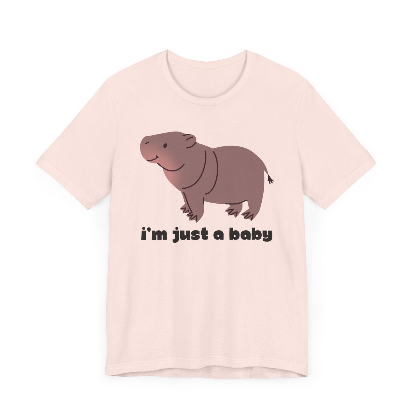 Moo Deng - I'm Just A Baby! Adults Unisex Jersey Short Sleeve Tee