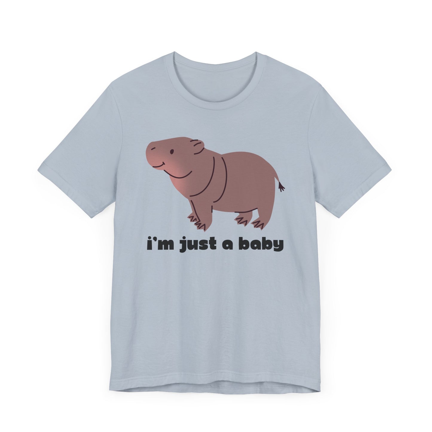 Moo Deng - I'm Just A Baby! Adults Unisex Jersey Short Sleeve Tee