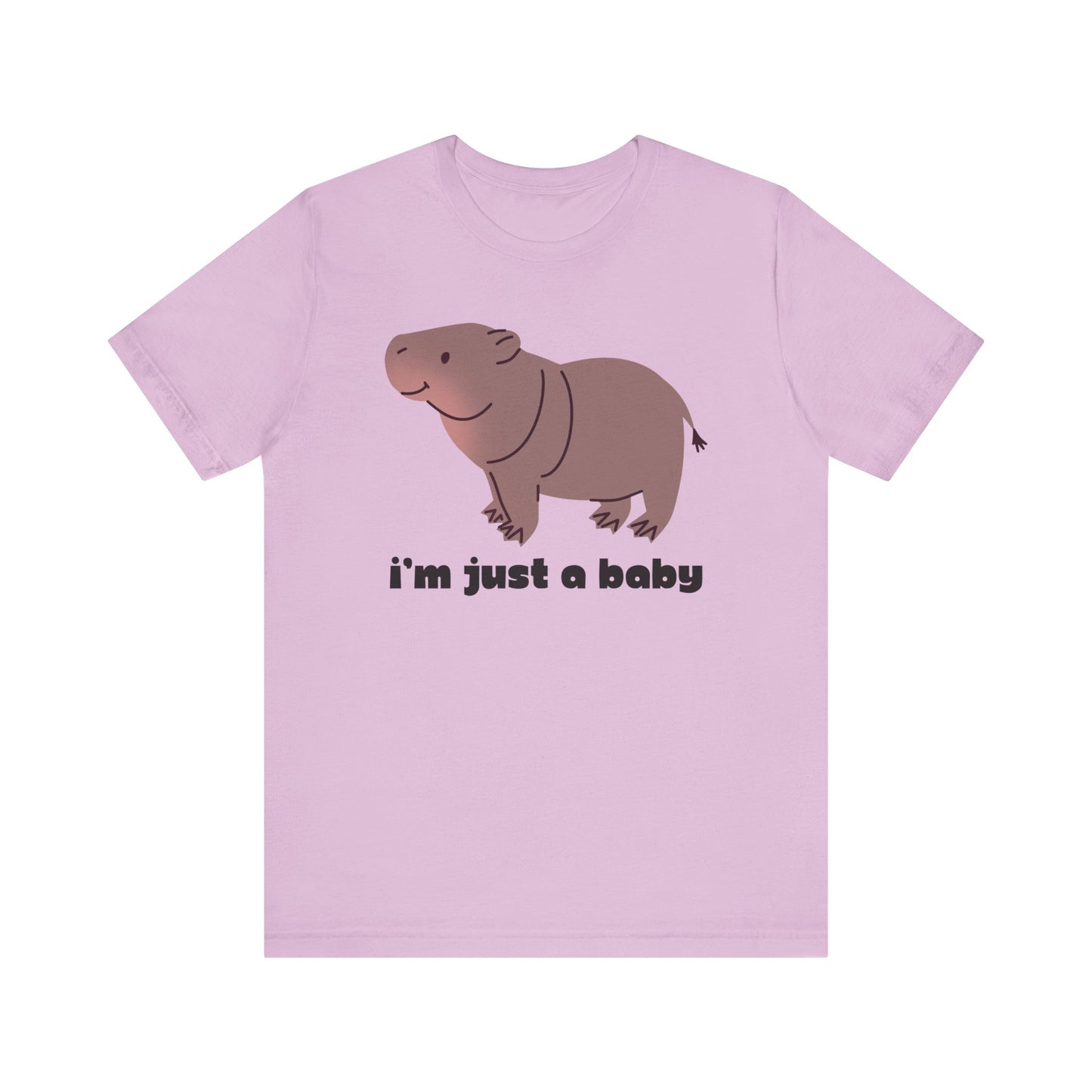 Moo Deng - I'm Just A Baby! Adults Unisex Jersey Short Sleeve Tee