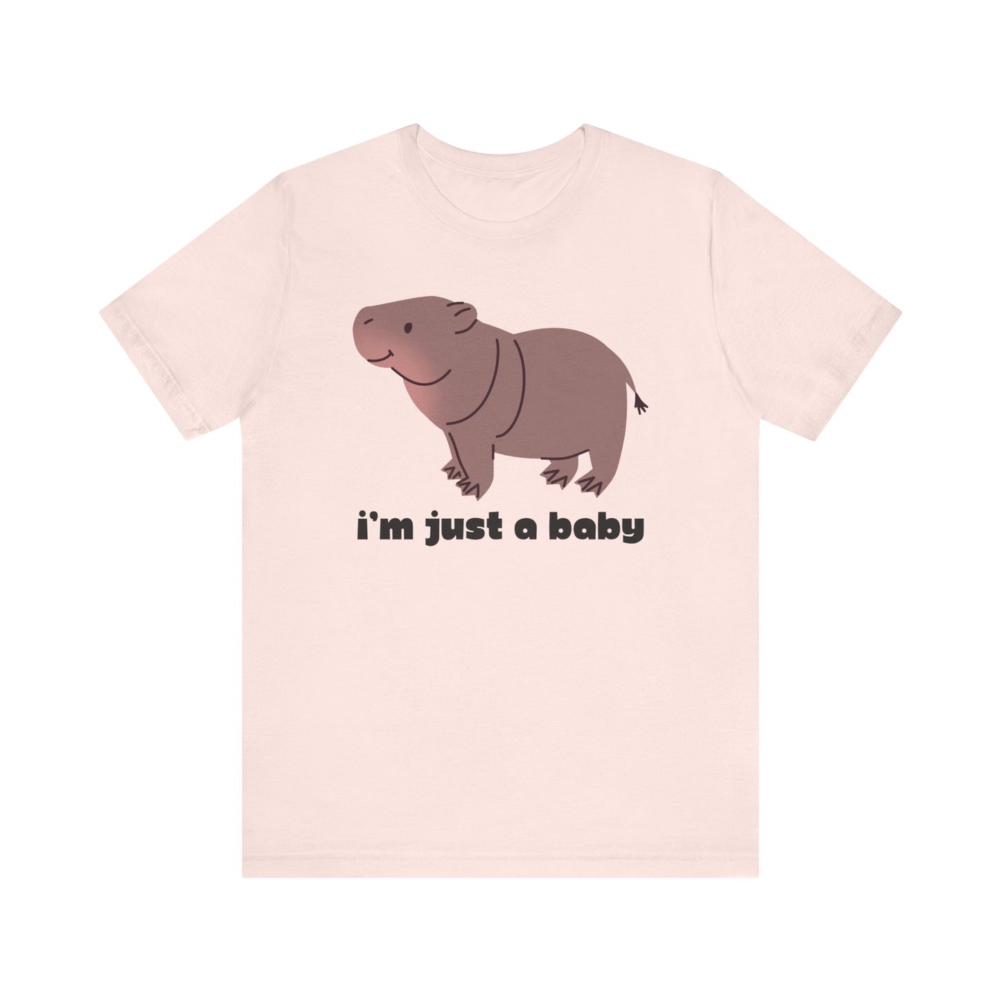 Moo Deng - I'm Just A Baby! Adults Unisex Jersey Short Sleeve Tee