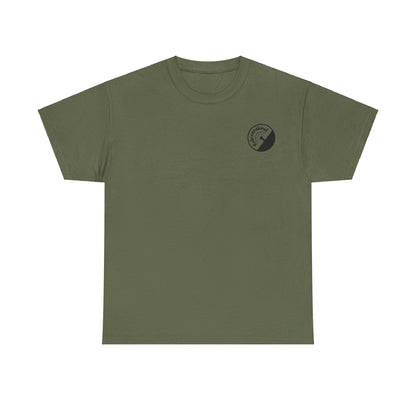 Bigfoot! Back Print - Unisex Adults Heavy Cotton Tee