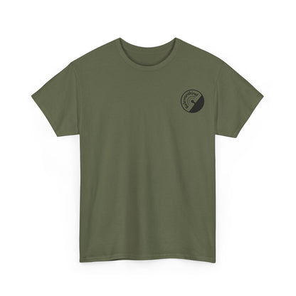 Bigfoot! Back Print - Unisex Adults Heavy Cotton Tee